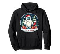 Tis The Season Yeti Aboninable muñeco de Nieve árbol de Navidad para niños Sudadera con Capucha
