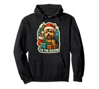 Tis The Season Yorkshire Terrier Navidad Mamá Papá Dueño Sudadera con Capucha
