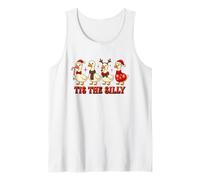 Tis the tonto Funny Goose Christmas Holiday Gansos Humor Camiseta sin Mangas