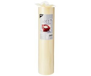 Tisch-Deko - Caminos de Mesa, no Tejidos Blandos de selección Similar a la Tela 24 MX 40 cm de Crema en Rollo