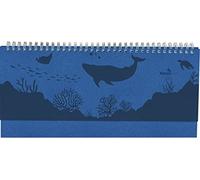 Tisch-Querkalender Nature Line Ocean 2024 - Tisch-Kalender - Büro-Kalender quer 29,7x13,5 cm - 1 Woche 2 Seiten - Umwelt-Kalender - mit Hardcover