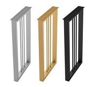 Tischkufe - Patas de mesa de acero de 3 x 5 cm, soporte resistente para muebles, 1 pieza, ideal para proyectos de bricolaje, acabado dorado, perfecto para mesas de 30 x 100 cm, uso versátil