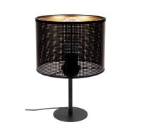 Tischleuchte Dormitorio Desván Metal Negro Oro E27 H:30 cm pequeñas