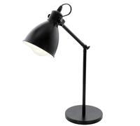Tischleuchte E27 Blanco H43cm Mesa Lámpara para Leer Vintage Luz de Interior