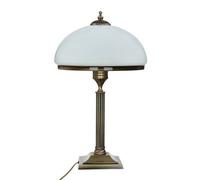 Tischleuchte Marlow Estilo Moderno 50cm Alto En Latón Antiguo Blanco Noche