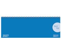 Tischquerkalender Classic Colourlux blau 2027: 1 Woche 1 Seite; Bürokalender; Tischkalender quer im Format: 29,8 x 10,5 cm