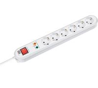 Tischsteckdose SMART 6fach wei Bachmann SMART 6xCEE7/3 ws 1xSPD 1xSchal NUEVO