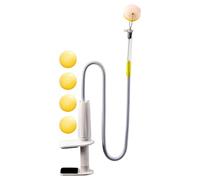 Tischtennis Trainingsgerät - Perfektionieren Sie Angriff, Schnitt | Ballmaschine Mit 75cm Stab Großer Tischklemme (0-80mm) | Für Anfänger, Fortgeschrittene Profis, Ideal Für Zuhause Unterw