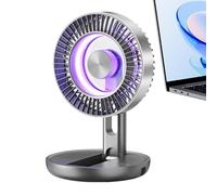 Tischventilator Klein Leise, 5 Stufen, USB, LED, Faltbar
