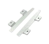 TISHITA 1 Par de Pedales para Coche RC Placa de Pie Lateral de Metal Tablero Lateral de Aluminio Instalación Rápida Compatible con Vehículos de Escala 1/12 Ad, argén