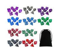 TISHITA 10 Juegos Dados Acrílicos Caras Claras Fácil de Leer Conjunto Multiusos Apto para Juegos Creativos Ocio Familiar Encuentros Sociales, Estilo B,