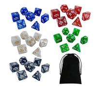 TISHITA 10 Juegos Dados Acrílicos Caras Claras Fácil de Leer Conjunto Multiusos Apto para Juegos Creativos Ocio Familiar Encuentros Sociales, Estilo H, 1,8
