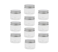 TISHITA 10 Piezas Tarro Vacío Recipiente Cosmético Envase de Crema Caja de Almacenamiento Material PET con Tapa Rosca Adecuado para Maquillaje Cocina, 40ml