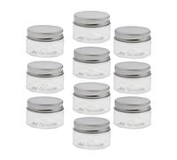 TISHITA 10 Piezas Tarro Vacío Recipiente Cosmético Envase de Crema Caja de Almacenamiento Material PET con Tapa Rosca Adecuado para Maquillaje Cocina, 30ml