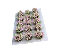 TISHITA 15 Piezas Miniatura Hierba Vegetación para Maquetas de Paisaje Material Nylon Esponja Adecuado para Ferromodelistas Juegos de Mesa Decoraci, Rosa