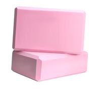 TISHITA 2 Bloques de, Accesorios de, Antideslizantes, Suaves, para Equilibrar Y Profundizar Los Estiramientos, Bloques de Ejercicio de Espuma EVA Pa, Rosa
