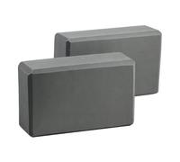 TISHITA 2 Bloques de, Accesorios de, Antideslizantes, Suaves, para Equilibrar Y Profundizar Los Estiramientos, Bloques de Ejercicio de Espuma EVA Pa, Gris