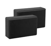 TISHITA 2 Bloques de, Accesorios de, Antideslizantes, Suaves, para Equilibrar Y Profundizar Los Estiramientos, Bloques de Ejercicio de Espuma EVA Pa, Negro