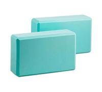 TISHITA 2 Bloques de, Accesorios de, Antideslizantes, Suaves, para Equilibrar Y Profundizar Los Estiramientos, Bloques de Ejercicio de Espuma EVA Pa, Azul Claro