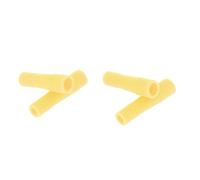 TISHITA 2 Piezas Cubierta de Silicona para Corta Cutículas Protector de Herramienta de Manicura Funda para Pinza Y Tijeras de Uñas Suave Y Segura Adecuada Par, Amarillo