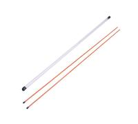 TISHITA 2 Piezas Golf Alineación Palos Entrenamiento Barra Ejercicio Fibra de Vidrio Portátil para Mejora Postura Alineación Adecuada para Niños Adultos Princ, Naranja, 100CM