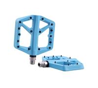 TISHITA 2 Piezas Pedales para Bicicleta Ancha Aleación Antideslizante Ligeros Clavijas de Agarre Estables Adecuados para Bicicletas Plegables Monta, Azul