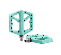 TISHITA 2 Piezas Pedales para Bicicleta Ancha Aleación Antideslizante Ligeros Clavijas de Agarre Estables Adecuados para Bicicletas Plegables Monta, Azul