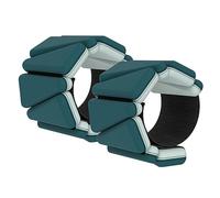 TISHITA 2 Piezas Pesas para Tobillo Muñeca Correas Ajustables Silicona Accesorios Deportivos Cómodos Adecuadas para Entrenamiento Fuerza Gimnasia Pilates, Verde 1KG