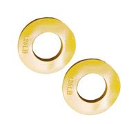 TISHITA 2 Piezas Placas Fraccionales Pesas Discos Gimnasio Entrenamiento Barra Acero Cambio Rápido Adecuadas para Levantamiento de Pesas Y Centros Fi, Amarillo 125lb