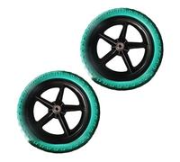 TISHITA 2 Piezas Ruedas para Bicicleta de Equilibrio Reemplazo Fácil Instalación Diseño Antideslizante Material PP PE Adecuadas para Ciclismo Reparación Regal, Verde