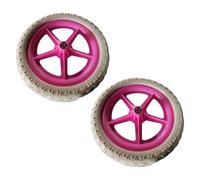 TISHITA 2 Piezas Ruedas para Bicicleta de Equilibrio Reemplazo Fácil Instalación Diseño Antideslizante Material PP PE Adecuadas para Ciclismo Reparación Regal, Rosa