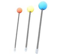 TISHITA 3 Piezas Baqueta de Fricción para Gong Accesorio de Percusión Instrumento de Sonido Herramienta Terapéutica con EVA para Meditación Regalo Y Uso, 3 Piezas
