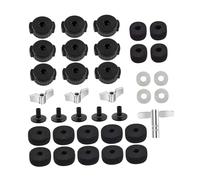 TISHITA 36 Piezas de Accesorios de Repuesto para Platillos, Almohadillas de Fieltro para Llaves de Batería para Ensayos.