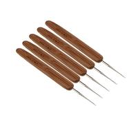 TISHITA 5 Piezas de Pelo de Bambú Que Agujas de Ganchos Herramienta Dreadlock, 0.75mm 5 Piezas