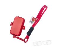 TISHITA 5 Piezas Porta Tiza de Billar Caja para Almacenamiento de Tizas Organizador para Accesorios Espumas Variadas Portátil en Salones de Juego Torneos, Rojo