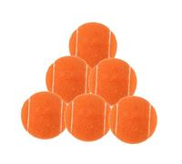 TISHITA 6 Piezas Pelotas de Tenis Entrenamiento Práctica Elásticas para Mascotas Material de Goma Y Fieltro Utilizables para Ejercicios Al Aire Libre Juegos C, Naranja