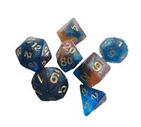 TISHITA 7 Piezas Dados Juegos Mesa Accesorios Acrílico Juguetes Coleccionables Adecuados para Partidas Familiares Reuniones Amigos Decoración Hogar,