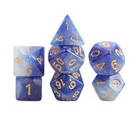 TISHITA 7 Piezas Dados Juegos Mesa Accesorios Acrílico Juguetes Coleccionables Adecuados para Partidas Familiares Reuniones Amigos Decoración Hogar,