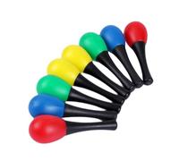 TISHITA 8 Piezas Maracas Percusión Instrumento Musical Rumba Rattles Plástico Ligero Adecuado para Niños Adultos Fiestas Juegos Diversión Musical Decoración 1