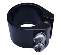 TISHITA Abrazadera de Sillín para Bicicleta con Doble Tornillo Soporte de Tubo de Sillín Accesorio de Repuesto en Aleación de Aluminio Resistente Adecuada Par, Negro