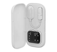 TISHITA Alarma para Orinar en La Cama con Temporizador Ajustable Y Pantalla Informativa Material PP Compacto Recargable USB Adecuada para Entrenamiento Noctur, Blanco