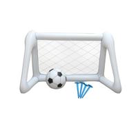 TISHITA Arco de Fútbol Inflable Portería Marco Red Montaje Rápido con Válvula de Aire y Diseño Estable PVC Ligero con Transporte Sencillo Adecuada para Niños Patio Juegos Mejora de Puntería