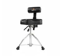 TISHITA Asiento de Batería Ajustable Trono de Batería Silla para Baterista Taburete de Batería con Base Firme y Acolchado en PU, SD Tambor A Ajustable con Respaldo De Presión De Aire