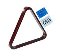 TISHITA Billar Soporte Triángulo Marco Agrupador de Bolas Accesorio para Mesa de Billar Organizador de Bolas Portátil Hecho de Madera Duradera Adecuado para S, MarrÓn