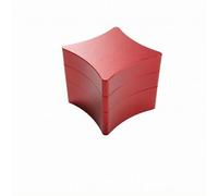 TISHITA Billiards Chalk Holder Porta Tiza de Billar Estuche de Tiza Caja de Tiza Contenedor de Tiza Acabado Satinado con Bordes Redondeados y Forma Cuadrada, Rojo