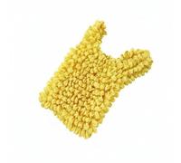 TISHITA Bolsa de Compra Plegable Bolsa Reutilizable Bolsa Expandible Bolsa de Tela de Poliéster Duradera Soporta 7 Kg Diseño Elástico Que Se Contrae a Tamaño, Amarillo