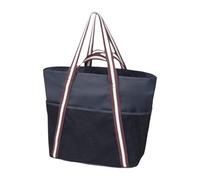 TISHITA Bolsa de Playa Bolso Tote Mujer Oxford Compartimentos Gran Capacidad Cierre Cremallera Diseño Moderno Adecuado para Playa Oficina Compras Actividades, Negro