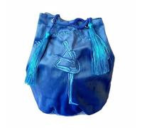 TISHITA Bolsa para Pelota de Gimnasia Bolsa de Almacenamiento Saco Mochila Funda con Cordón Diseño Redondeado Que Protege y Mantiene Todo Ordenado Adecuada, Azul, Azul Real 1, L