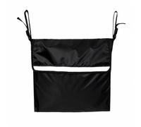 TISHITA Bolsa Trasera Organizadora para Silla Ruedas con Tapa Solapa y Reflectante en el Frente con Tejido Oxford Resistente al sgaste para Uso Diario en Salidas y Actividas Fuera l Hogar, Negro