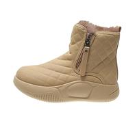 TISHITA Botas de Nieve Aislamiento Térmico Botines Resistente Agua Plantilla Cómoda Zapatos Trekking Funcionales Adecuadas para Actividades Al Aire Libre Pase, Khaki, 39